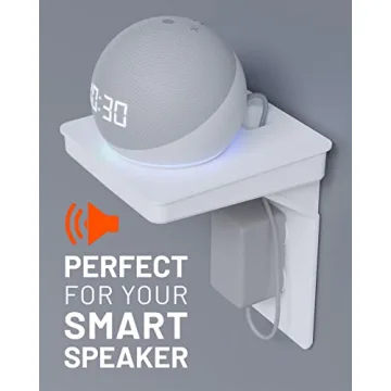 ECHOGEAR Outlet Shelf with Built-in Cord Storage and Quick Install