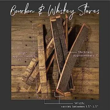 Authentic Bourbon Barrel Staves for Creative Projects
