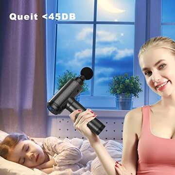 VitalFuel Massage Gun Deep Tissue, Muscle Percussion Back Neck Head Handheld Hammer Massager