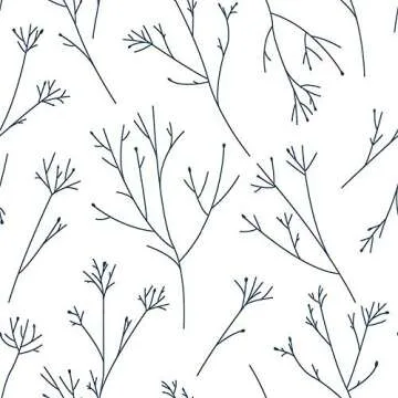 RoomMates Navy and White Twigs Peel and Stick Wallpaper