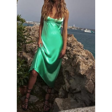 Elegant Pink Camis Long Dress for Summer Occasions