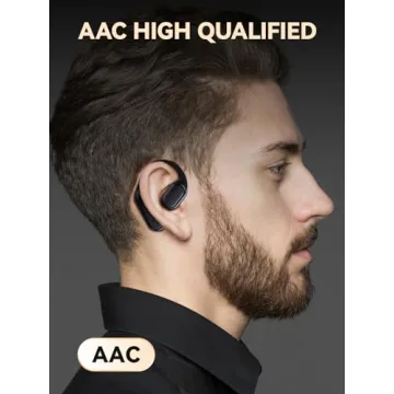 DEMICEA True Wireless Bone Conduction Earphones, OWS Open Ear Headphones with Earhooks, Bluetooth 5.3, Up to 60H Playtime with Case, IP68, AAC/SBC, for Cycling Yoga Workouts