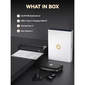 DEMICEA True Wireless Bone Conduction Earphones, OWS Open Ear Headphones with Earhooks, Bluetooth 5.3, Up to 60H Playtime with Case, IP68, AAC/SBC, for Cycling Yoga Workouts