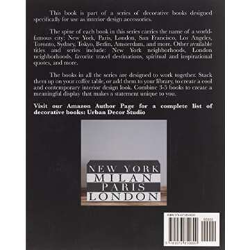 Paris: A decorative book for coffee tables, bookshelves and interior design styling | Stack deco boo...