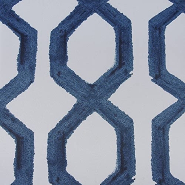 HPD Room Darkening Curtains, Rhombus Night Blue 50x96