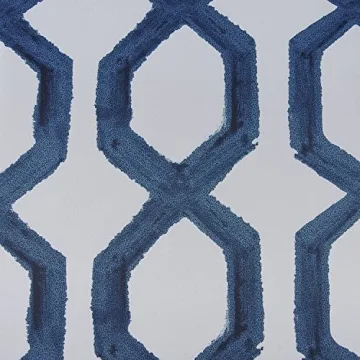 HPD Room Darkening Curtains, Rhombus Night Blue 50x96