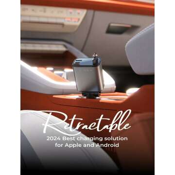 LISEN Retractable Car Charger - 69W Fast Charging