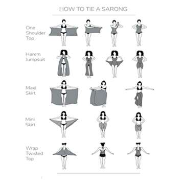 Ekouaer Long Women's Beach Wrap Skirt Cover-up