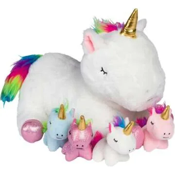 Giant Unicorn Stuffed Animal Family for Girls