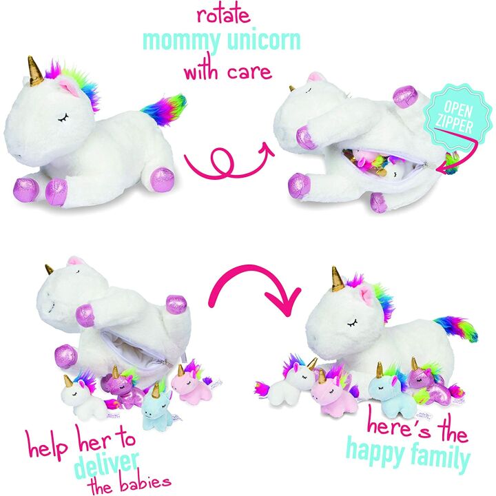 Giant Unicorn Stuffed Animal Family for Girls
