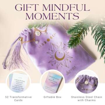 52 Somatic Therapy Exercise Cards- Mindfulness Cards for Stress Relief -Meditation Cards for Mindful...