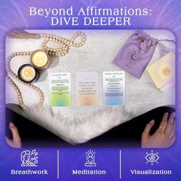 52 Somatic Therapy Exercise Cards- Mindfulness Cards for Stress Relief -Meditation Cards for Mindful Affirmations- Positive Affirmations Cards - Perfect Mindfulness and Self Care Gifts