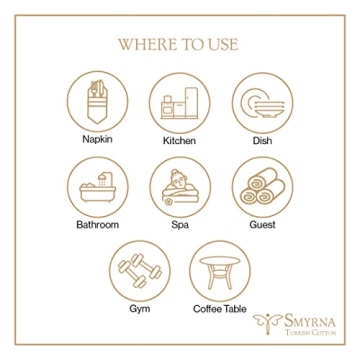 Smyrna Turkish Cotton Herringbone Kitchen Towels Pack