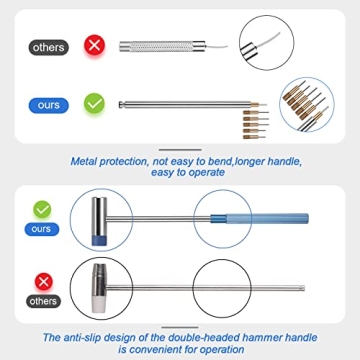 JOREST Watch Link Removal Tool Kit, Watch Band Tool for Watch Repair, Bracelet Adjustment, Replacement and Resizing, Watch Strap Link Remover, with 10 Spring Bars, 10 Pins, User Manual