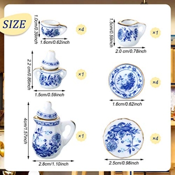 Charming Mini Dollhouse Kitchen Accessories Set 37 Pieces