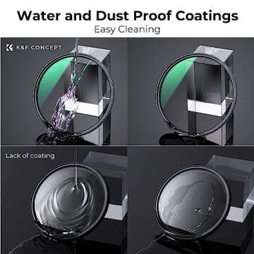 K&F Concept 67mm True Color Polarizer Lens Filter Circular Polarizing Filter for Camera Lens with 28 Multi-Coated (Nano-X Series)