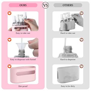 WayEee TSA Approved Travel Bottles Multi-Use Bottles