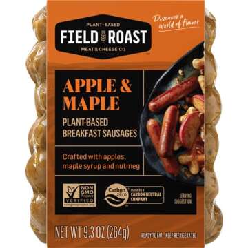 Vegan Apple Maple Breakfast Sausages by Field Roast - 9.3 Oz