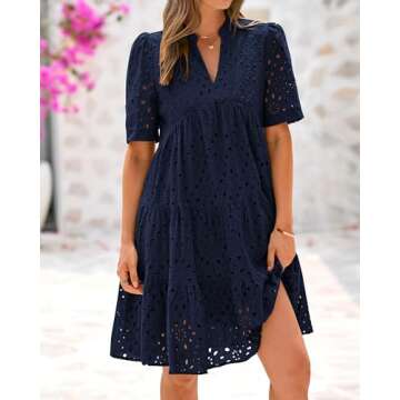 BTFBM Women’s Stylish Boho Summer Beach Dress