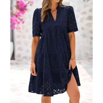 BTFBM Women’s Stylish Boho Summer Beach Dress