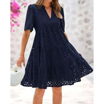 BTFBM Women’s Stylish Boho Summer Beach Dress