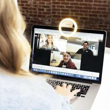 Case-Mate LuMee Studio Clip Light - LED Ring Light for Laptops, Monitors, Smartphones, Tablets - Por...