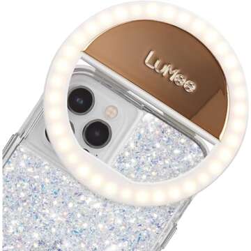 Compact LuMee Studio Clip Light - Portable LED Ring Light