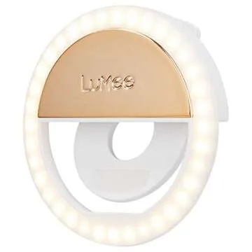 Compact LuMee Studio Clip Light - Portable LED Ring Light