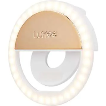 Compact LuMee Studio Clip Light - Portable LED Ring Light
