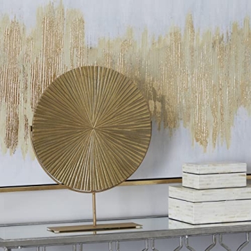 Elegant 18" Gold Starburst Decorative Sculpture