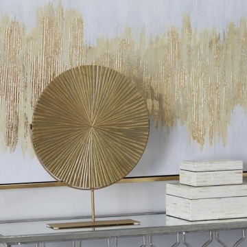 Elegant 18" Gold Starburst Decorative Sculpture