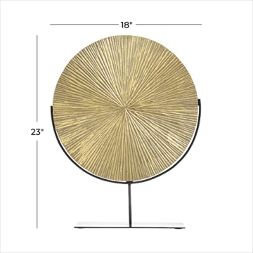 Elegant 18" Gold Starburst Decorative Sculpture