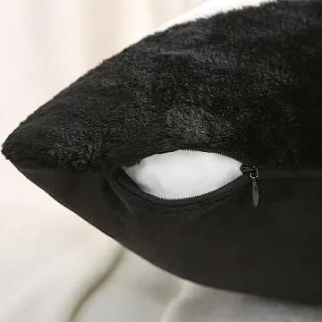 Ikuoic Black and White Throw Pillow Covers Set of 2