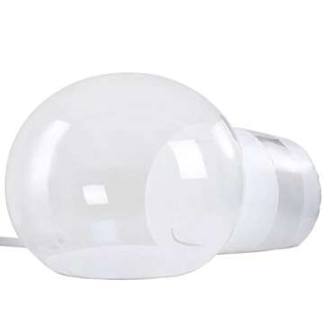 Inflatable Bubble Camping Tent 10ft Commercial Grade Outdoor Clear Dome Camping Cabin Bubble Tent with Blower for DIY Outdoor Backyard Camping Stargazing (10ft Transparent Tent + 6.6ft White Tunnel)