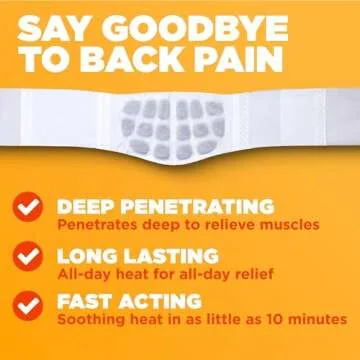 ThermaCare Advanced Back & Hip Therapy Adhesive HeatWraps, Disposable Heat Therapy Patches, Heat Pads for Instant Muscle & Herniated Disc Pain Relief, L/XL, 5 Count