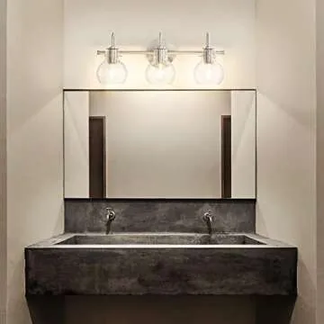 SOLFART Modern Glass Shade Vanity Lights for Bathrooms