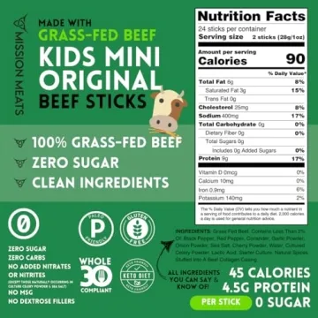 Healthy Kids Beef Sticks - Gluten-Free, Non-GMO Snacks