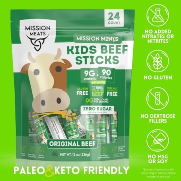 Healthy Kids Beef Sticks - Gluten-Free, Non-GMO Snacks