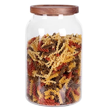 1 Gallon Glass Jar with Airtight Lid and Anti-Skid Bottom