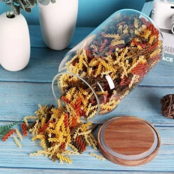 1 Gallon Glass Jar with Airtight Lid and Anti-Skid Bottom