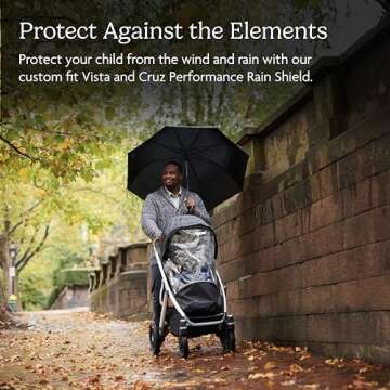 UPPAbaby Performance Rain Shield for Vista and Cruz Strollers