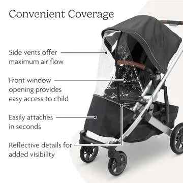 UPPAbaby Performance Rain Shield for Vista and Cruz Strollers