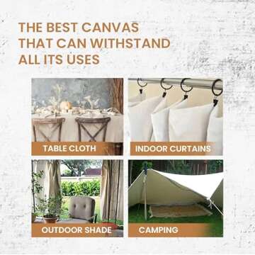 ZUPERIA Canvas Drop Cloth (Size 12 x 15 Feet - Pack of 2) - Pure Cotton Painters Drop Cloth for Painting, Furniture & Floor Protection - All Purpose Thick Canvas tarp with Double Stitched Edges