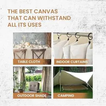 ZUPERIA Canvas Drop Cloth (Size 12 x 15 Feet - Pack of 2) - Pure Cotton Painters Drop Cloth for Painting, Furniture & Floor Protection - All Purpose Thick Canvas tarp with Double Stitched Edges