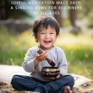 Tibetan Singing Bowl Set – Authentic Hand-Tuned Sound Bowl for Meditation – Complete Meditation Bowl Kit with Cushion, Mallet, Box & Guide – Perfect Tibetan Bell for Yoga, Relaxation, & Sound Healing