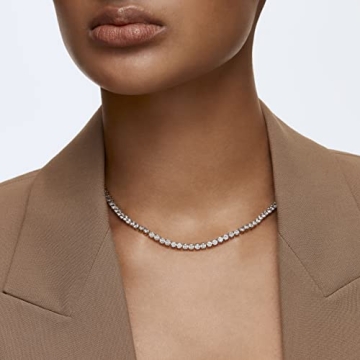 Swarovski Tennis Deluxe Necklace with Clear Crystals