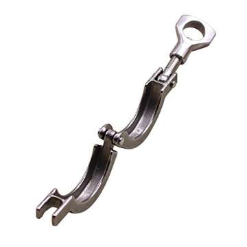 DERNORD Stainless Steel Sanitary Clamp Single Pin Tri Clamps Clover (Tube OD: 2")