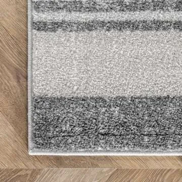 nuLOOM Striped Kelsi Area Rug, 4x6, Grey