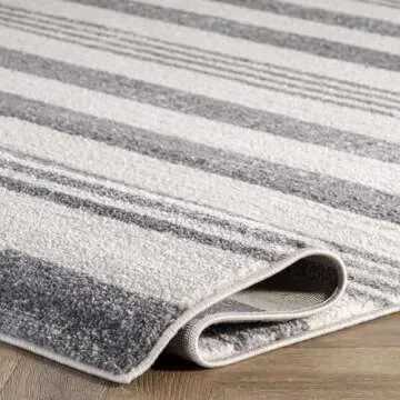 nuLOOM Striped Kelsi Area Rug, 4x6, Grey