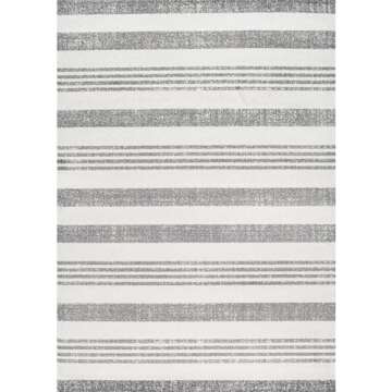 nuLOOM Striped Kelsi Area Rug, 4x6, Grey